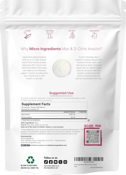 Myo & D-Chiro Inositol - Tu cuerpo no está roto. Solo necesita equilibrio natural.